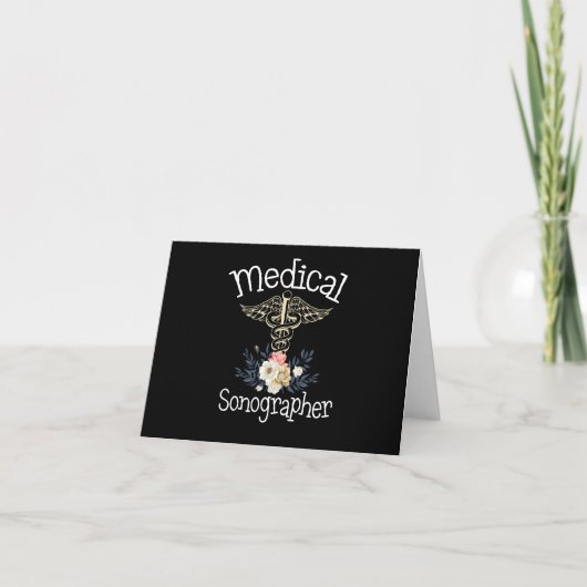 Carte Sonographe Médicale mignon Sonographie Cadeau (Devant)