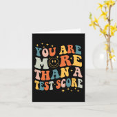 Carte Sont Plus Qu'Un Test Score Teacher Test Day Gro (Fleur jaune)