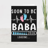 Carte Soon To Be Baba 2026 Loading Promoted To Baba (Devant)