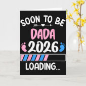 Carte Soon To Be Dada 2026 Promoted To Dada Est 2026 (Fleur jaune)