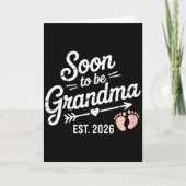 Carte Soon To Be Grandma Pregnancy Announcement Est 2026 (Devant)