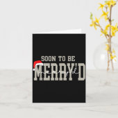 Carte Soon To Be Merry'd Christmas, Engaged Couple Chris (Fleur jaune)