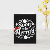 Carte Soon To Be Merry'd Christmas Engaged Matching Coup (Fleur jaune)