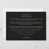 Carte Sophisticated Flourish Wedding Initials Ornamental (Dos)