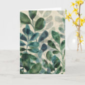 Carte Sophistication verdoyante - Feuilles tropicaux (Fleur jaune)