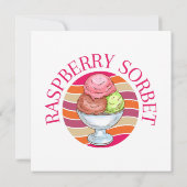 Carte Sorbet de framboise (Dos)