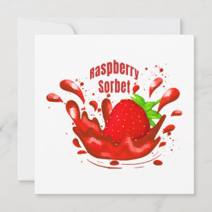 Carte Sorbet de framboise