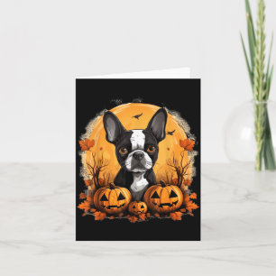 Carte Sorcier Pitbull Happy Howl O Ween Citrouille Hallo