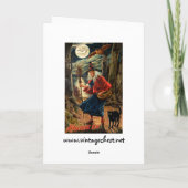 Carte Sorcière à la nuit d'Halloween (Dos)