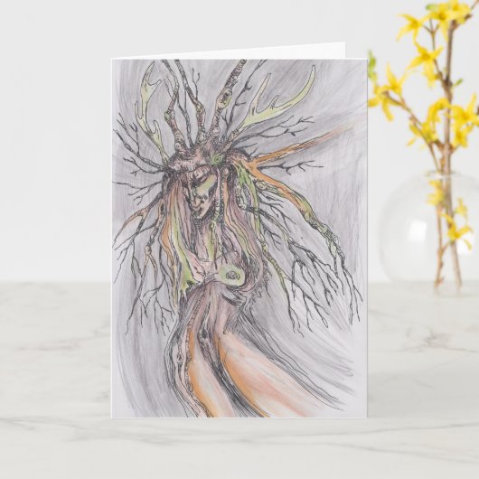 Carte sorcière arborescente (Fleur jaune)