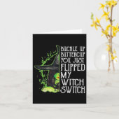 Carte Sorcière Attache-Toi Bouton-d'Or Tu Vient de Retou (Fleur jaune)