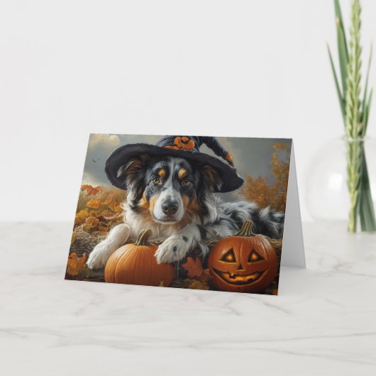 Carte Sorcière australienne Halloween (Devant)