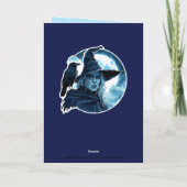 Carte Sorcière avec un corbeau - Halloween Fun 2 (Dos)