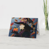 Carte Sorcière Citrouille Steampunk (Devant)