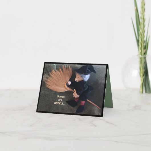 Carte Sorcière dans une chambre humoristique (Devant)