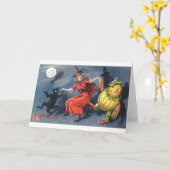 Carte Sorcière dansante au clair de lune (Fleur jaune)