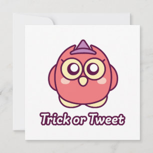 Carte Sorcière de chouette mignonne Halloween amoureux d