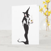 Carte sorcière de l'ampli halloween (Fleur jaune)