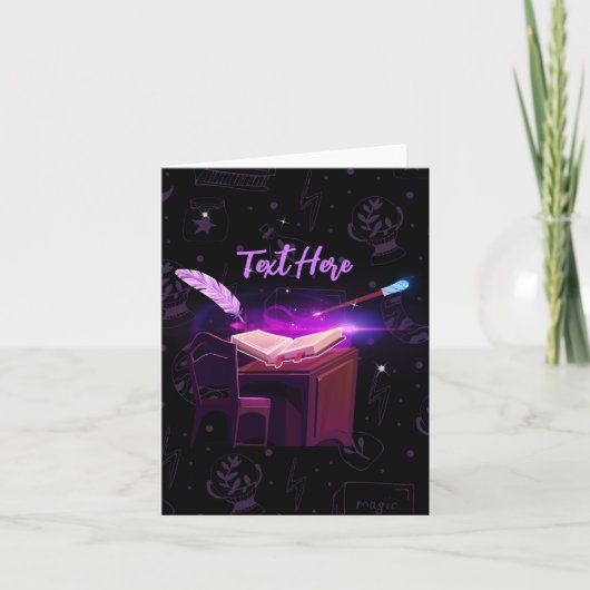 Carte sorcière de livre magique (Devant)