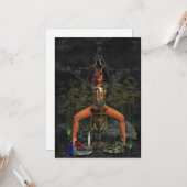 Carte Sorcière de marais Hoodoo Dark Magick (Devant/Arrière en situation)