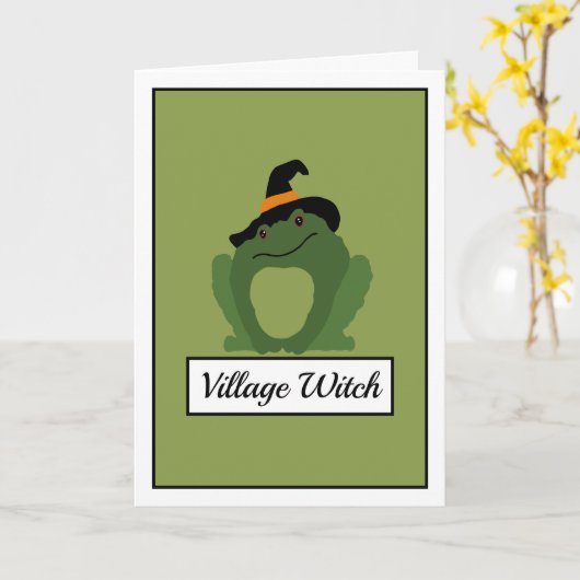 Carte Sorcière de Village, Crapaud (Fleur jaune)