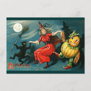 Carte Sorcière d'Halloween