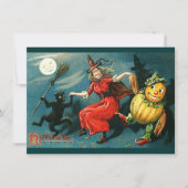 Carte Sorcière d'Halloween (Devant)