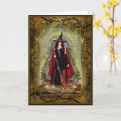 Carte Sorcière divine et Dragon d'or (Fleur jaune)