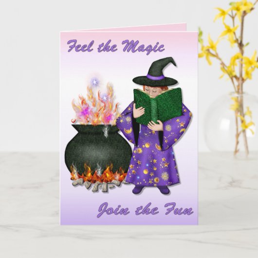 Carte Sorcière en formation (Fleur jaune)