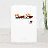 Carte Sorcière gothique Thème Halloween (Dos)