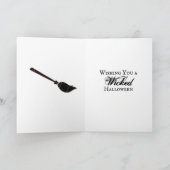 Carte Sorcière gothique Thème Halloween (Intérieur)