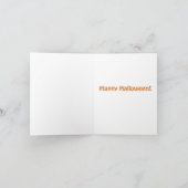 Carte Sorcière Hérisson. Joyeux Halloween ! (Intérieur)