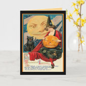 Carte Sorcière Lune (Fleur jaune)