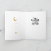Carte Sorcière minuscule Halloween de souris (Intérieur)