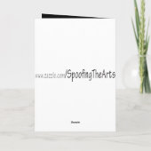 Carte Sorcière Mona Lisa Halloween Pleine lune (Dos)