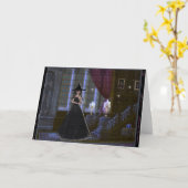 Carte Sorcière par Stairs Blank Imaginaire Greeting Card (Fleur jaune)