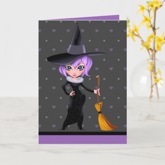 Carte Sorcière préférée (Fleur jaune)