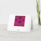 Carte Sorcière rose d'Halloween (Dos)