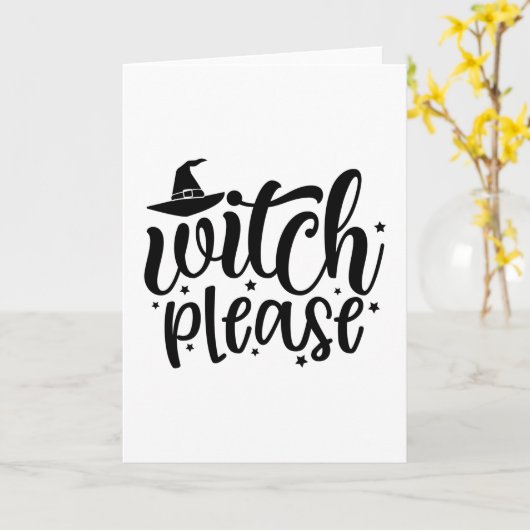 Carte Sorcière S'Il Vous Plaît (Fleur jaune)