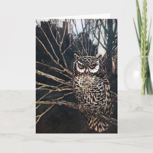 Carte Sorcière sous forme de hibou (Devant)