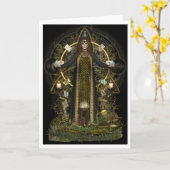 Carte Sorcière Tarot (Fleur jaune)