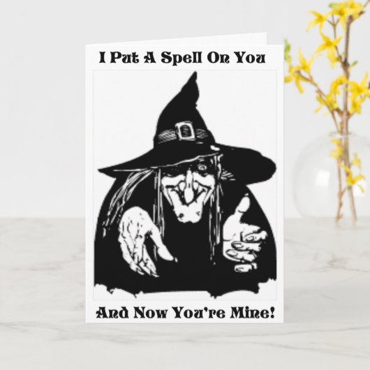 Carte Sorcière Vous Pose Un Signe (Fleur jaune)