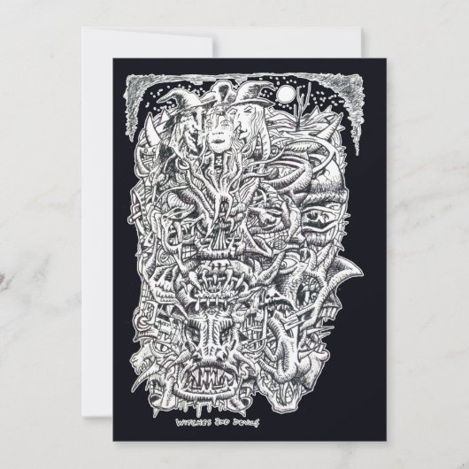 Carte Sorcières et diables, par Brian Benson Flat Card (Devant)