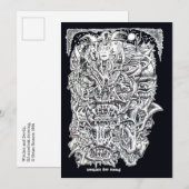 Carte Sorcières et diables, par Brian Benson Flat Card (Devant / Derrière)