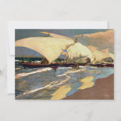 Carte Sorolla - Bateaux valenciens (Devant)
