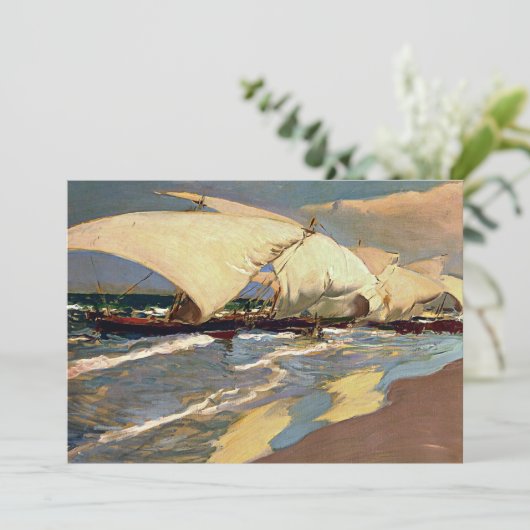 Carte Sorolla - Bateaux valenciens (Debout devant)