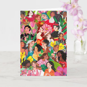 Carte Sororité Colorée – Journée Internationale des Femm