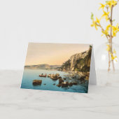Carte Sorrente en bord de mer, Naples, Italie classique  (Fleur jaune)