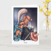 Carte 'Sorry (Fleur jaune)