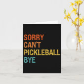 Carte Sorry Cant Ckleball Bye Sarcastic Ckleball Player (Fleur jaune)